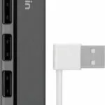 Belkin USB 2.0 Hub 4 Θυρών με σύνδεση USB-A & Θύρα Φόρτισης (F4U042BT)