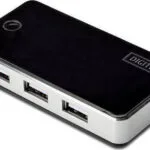 Digitus USB 2.0 Hub 7 Θυρών με σύνδεση USB-A και Εξωτερική Παροχή Ρεύματος (DA-70222)
