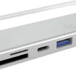 Icy Box USB 3.0 Hub 5 Θυρών με σύνδεση USB-C Ασημί (IB-HUB1413-CR)
