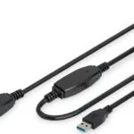 Digitus USB 3.0 Cable USB-A male - USB-A female Μαύρο 15m DA-73106