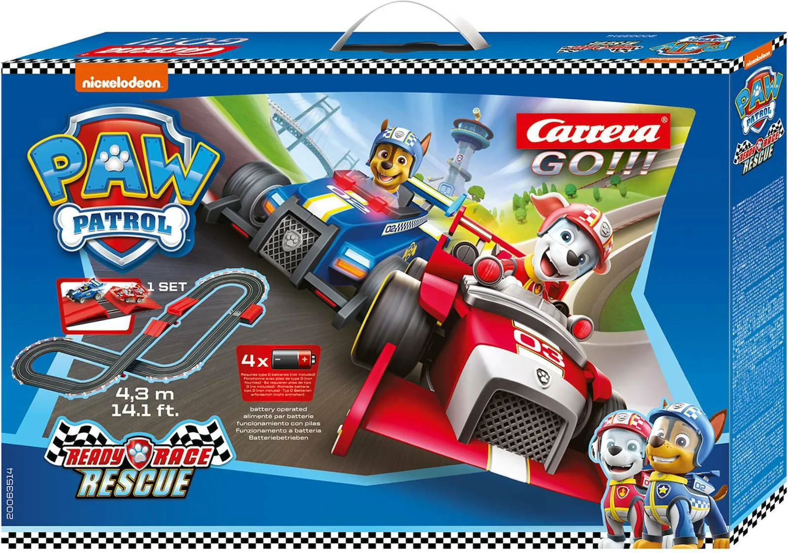 20211220113738_carrera_pista_paw_patrol_go_ready_race_rescue_gia_8_eton Carrera Paw Patrol GO Ready, Race & Rescue Πίστα 1:43 για 8+ Ετών - Image 1