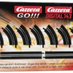 Carrera Single Lane Straight & Curve Extension Set Αυτοκινητάκι 1:43 για 8+ Ετών