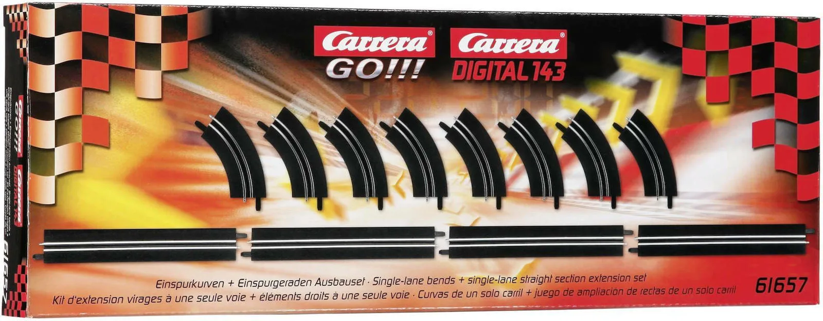 Carrera Single Lane Straight & Curve Extension Set Αυτοκινητάκι 1:43 για 8+ Ετών - Image 1