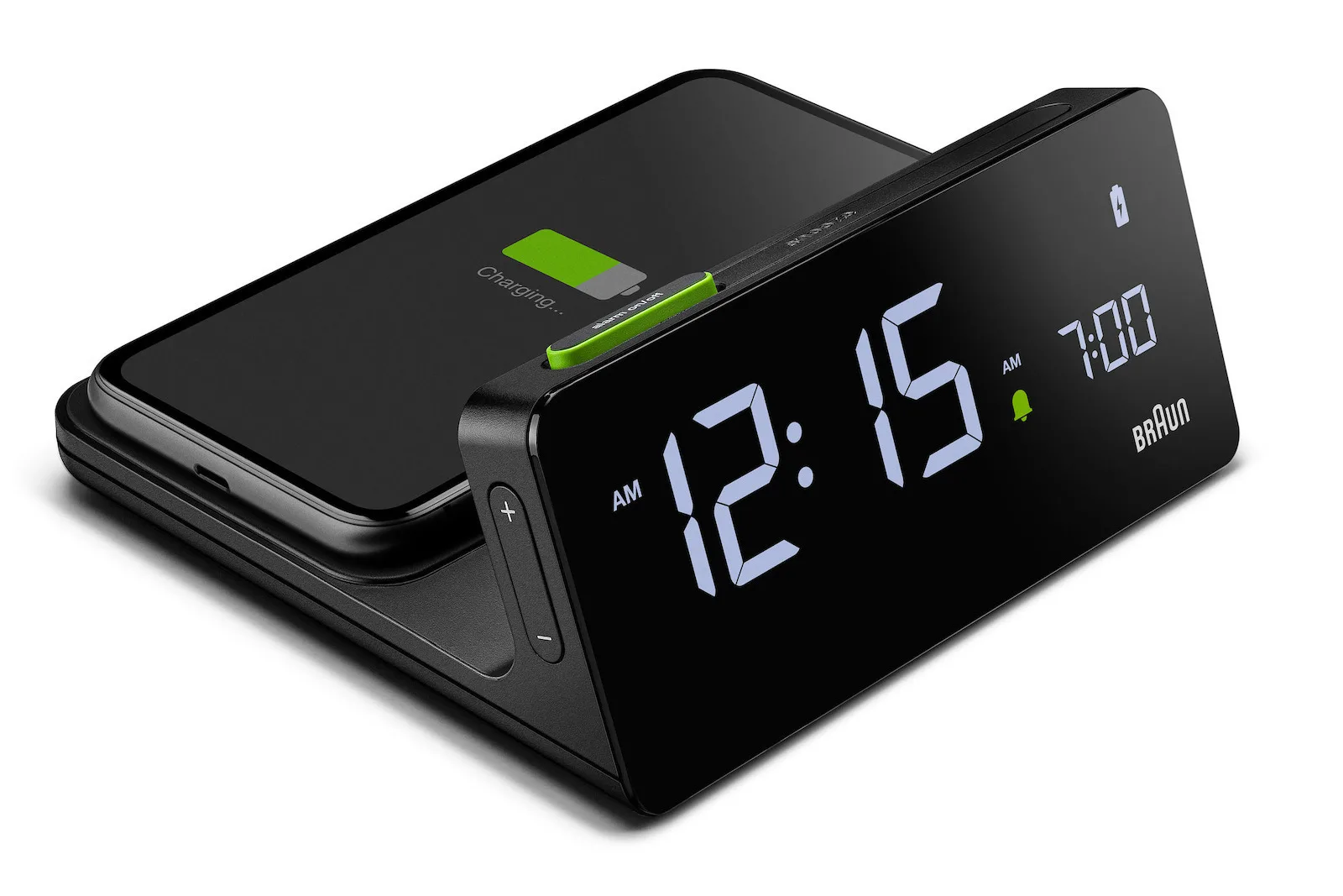 Braun BC21 BEU Επιτραπέζιο Ψηφιακό Ρολόι με Ξυπνητήρι & Ασύρματη Φόρτιση Μαύρο 67593 - Image 1