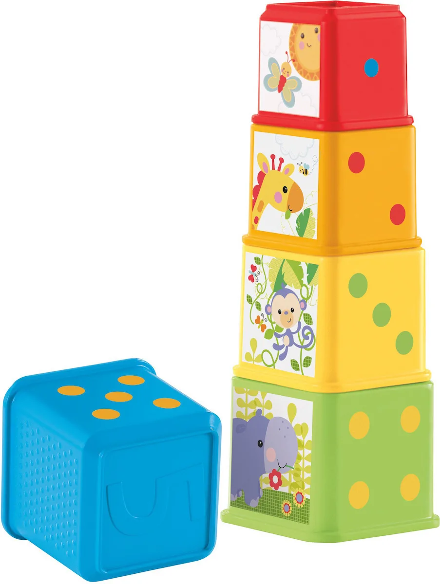 20211221091513_fisher_price_stack_explore_blocks_gia_6_minon_cdc52 Fisher Price Παιχνίδι Στοίβαξης Stack & Explore Blocks για 6+ Μηνών CDC52 - Image 1