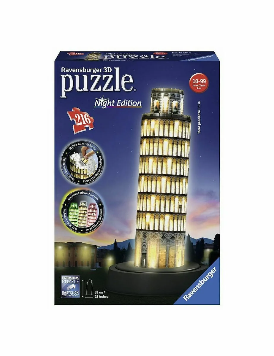 20211223110516_o_keklimenos_pyrgos_tis_pizas_night_edition_3d_216pcs_12515 Puzzle Ο Κεκλιμένος Πύργος της Πίζας Night Edition 3D 216 Κομμάτια 12515 - Image 1