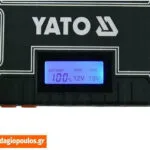 Yato Φορητός Εκκινητής Μπαταρίας Αυτοκινήτου 12000mAh με Power Bank / USB 12V YT-83082