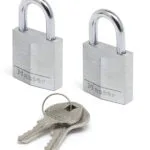 Master Lock 9120EURT Αλουμινένιο Λουκέτο Πέταλο με Κλειδί Σετ 20mm 2τμχ 912000112