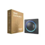 Fibaro Walli Επιτοίχιος Διακόπτης Τοίχου Εντολών Μονός με Πλαίσιο Μαύρος FGWCEU-201-8