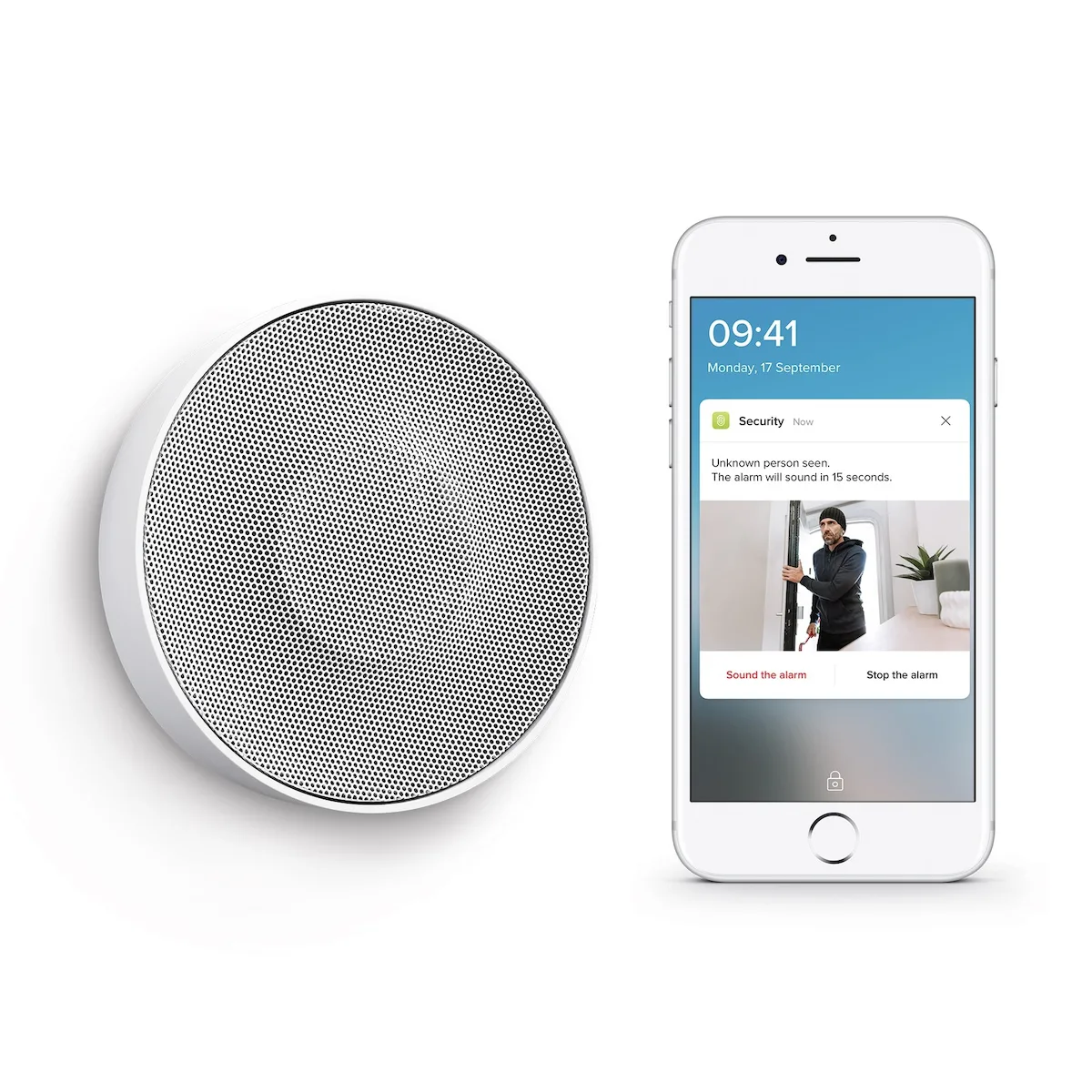 20211229161851_3d14f0e1 Netatmo NA-NIS01 Ασύρματη Σειρήνα Συναγερμού Μπαταρίας Εσωτερικού Χώρου 110dB 13x13εκ. NA-NIS01 - Image 1