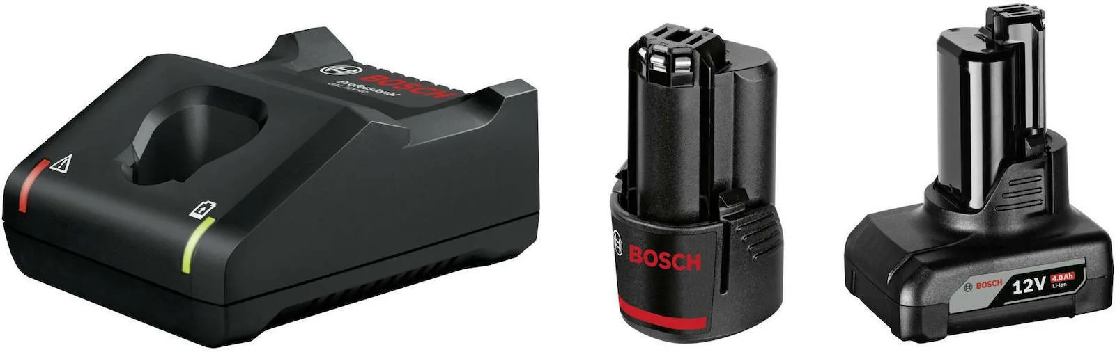 Bosch Σετ 2 Μπαταριών Εργαλείου Λιθίου 12V Χωρητικότητας 2Ah με Φορτιστή GAL 12V-40 - Image 1