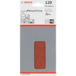 Bosch Φύλλο Λείανσης Παλμικού Τριβείου K120 με Τρύπες 93x186mm Σετ 10τμχ 2608605306