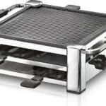 Rommelsbacher RCC 1000 Επιτραπέζια Ηλεκτρική Ψησταριά Raclette Αυλακωτής Πλάκας 1000W με Ρυθμιζόμενο Θερμοστάτη 22.5x37εκ. RCC 1000