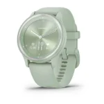 Garmin Vivomove Sport 40mm Αδιάβροχο Smartwatch με Παλμογράφο (Cool Mint Case and Silicone Band with Silver Accents)