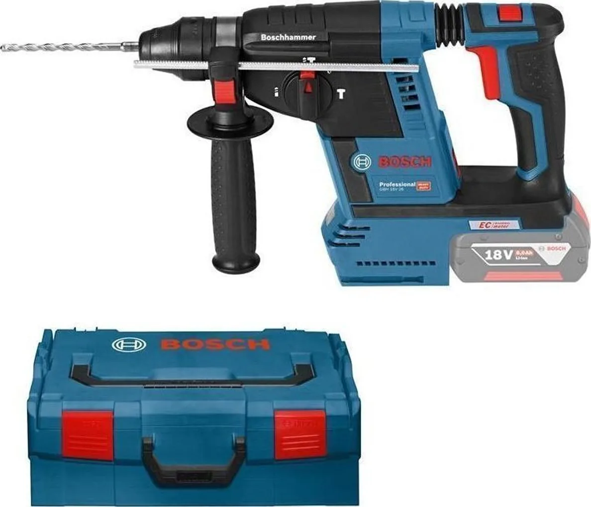 Bosch GBH 18V-26 Professional Κρουστικό Σκαπτικό Πιστολέτο Μπαταρίας Brushless 18V Solo με Υποδοχή SDS Plus 0611909001 - Image 1
