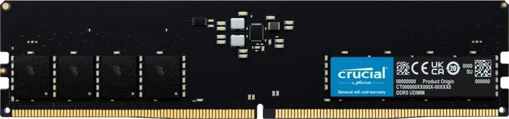 Crucial DDR5 με Module 1x32GB και Ταχύτητα 4800 για Desktop CT32G48C40U5 - Image 1