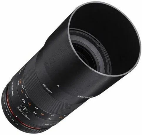 Samyang Crop Φωτογραφικός Φακός 100mm f/2.8 ED UMC Telephoto / Macro για Micro Four Thirds (MFT) Mount Μαύρος - Image 1