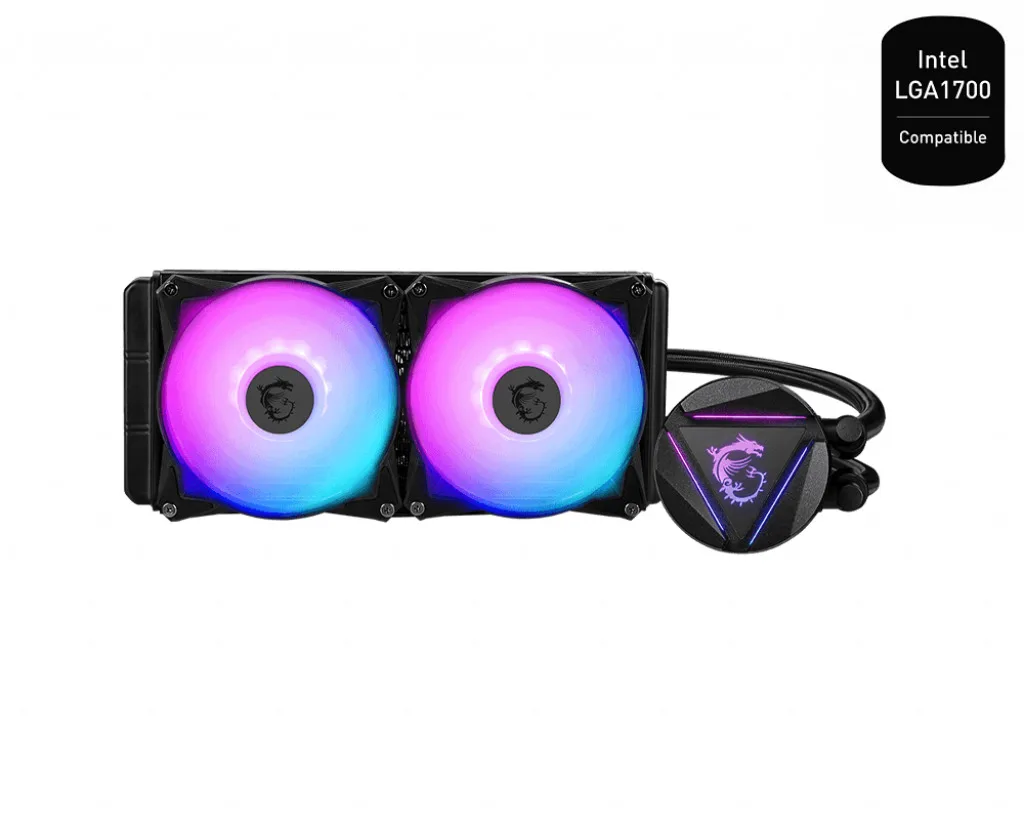 MSI MAG CoreLiquid 240R V2 (v1) Υδρόψυξη Επεξεργαστή Διπλού Ανεμιστήρα 120mm για Socket AM4/AM5/1700/1200/115x με ARGB Φωτισμό - Image 1