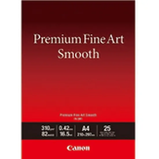 Canon FA-SM2 Φωτογραφικό Χαρτί Smooth A4 (21x30) 310gr/m² για Εκτυπωτές Inkjet 25 Φύλλα 1711C011 - Image 1