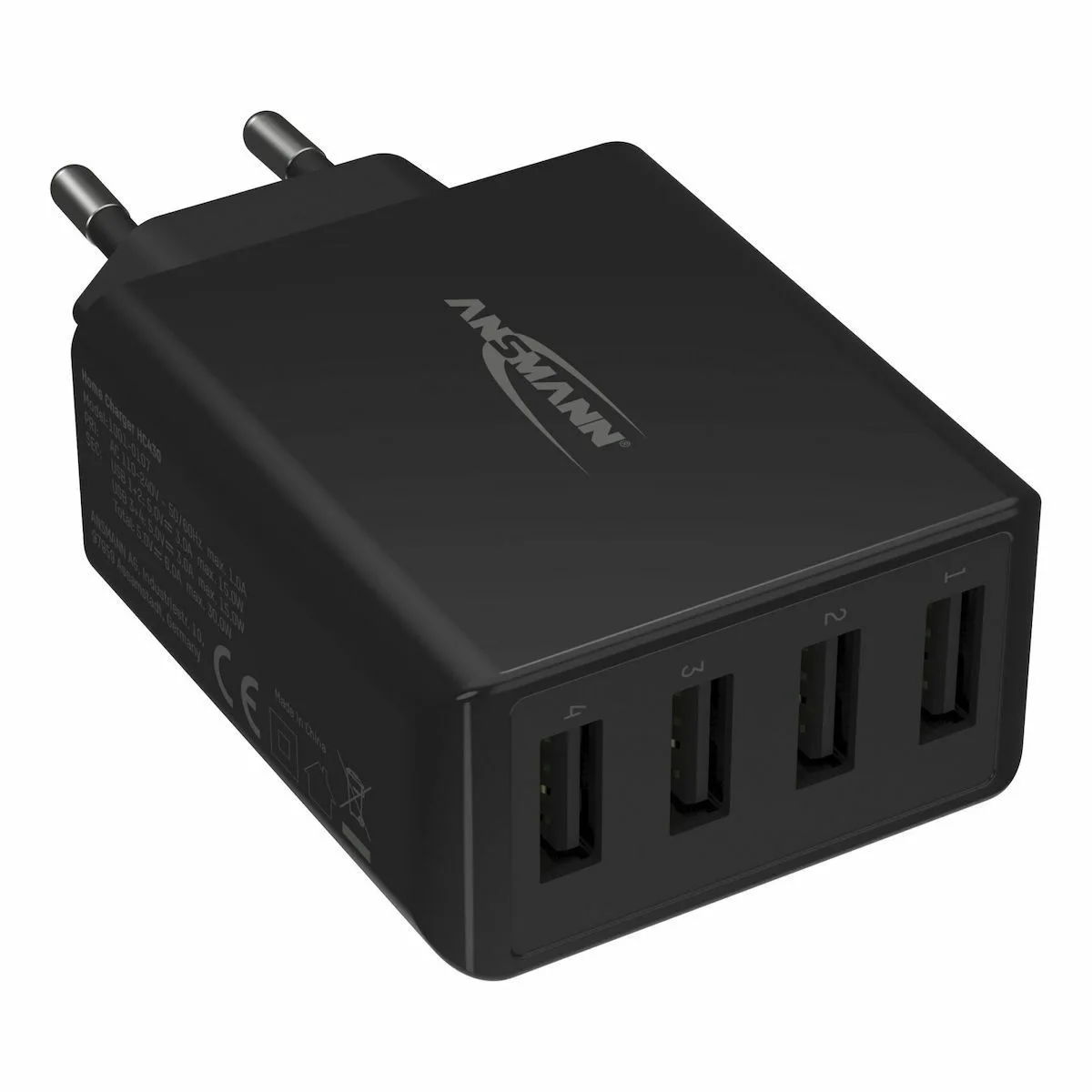 Ansmann Φορτιστής Χωρίς Καλώδιο με 4 Θύρες USB-A 30W Μαύρος (HC430) - Image 1