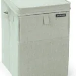 Brabantia Box 120466 Καλάθι Απλύτων Υφασμάτινο με Καπάκι 44.5x32x44.5cm Πράσινο