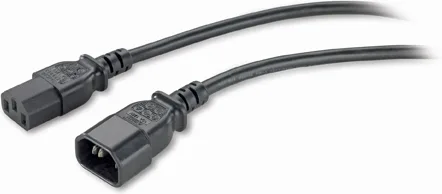 APC IEC C13 - IEC C14 Cable 0.6m Μαύρο AP9890 - Image 1