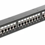 DeLock Patch Panel Shielded για Rack 1U 19" 24 Θυρών cat6 Μαύρο 43295