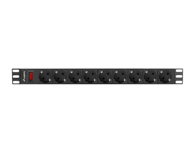 20220119170634_6be4fe4f Lanberg Πολύπριζο Rack 19" PDU 1U 9x Schuko - Image 1