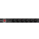 Lanberg Πολύπριζο Rack PDU-06E-0200-BK 1τμχ