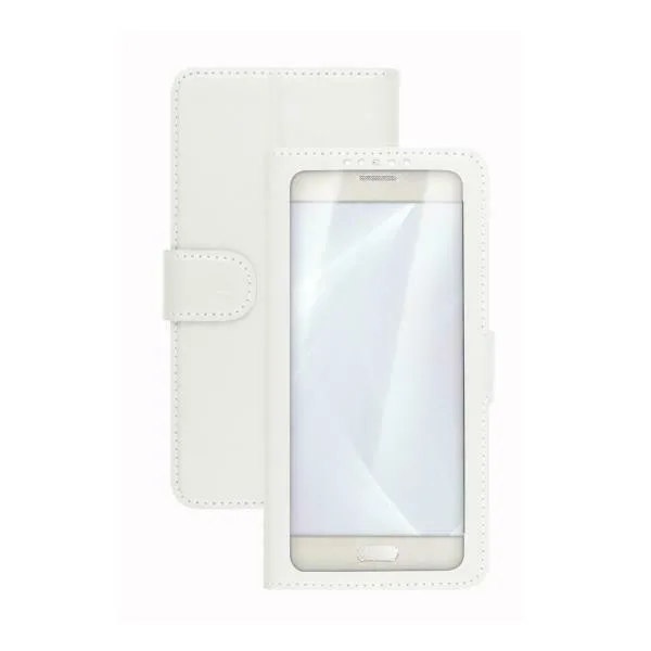 Celly Unica View XXL Book Case έως 5.5" Λευκό - Image 1