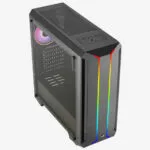 Aerocool Skyline Gaming Midi Tower Κουτί Υπολογιστή με RGB Φωτισμό Μαύρο