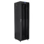 Lanberg Επιδαπέδια Καμπίνα Rack 42U Μαύρο FF01-6642-12BL