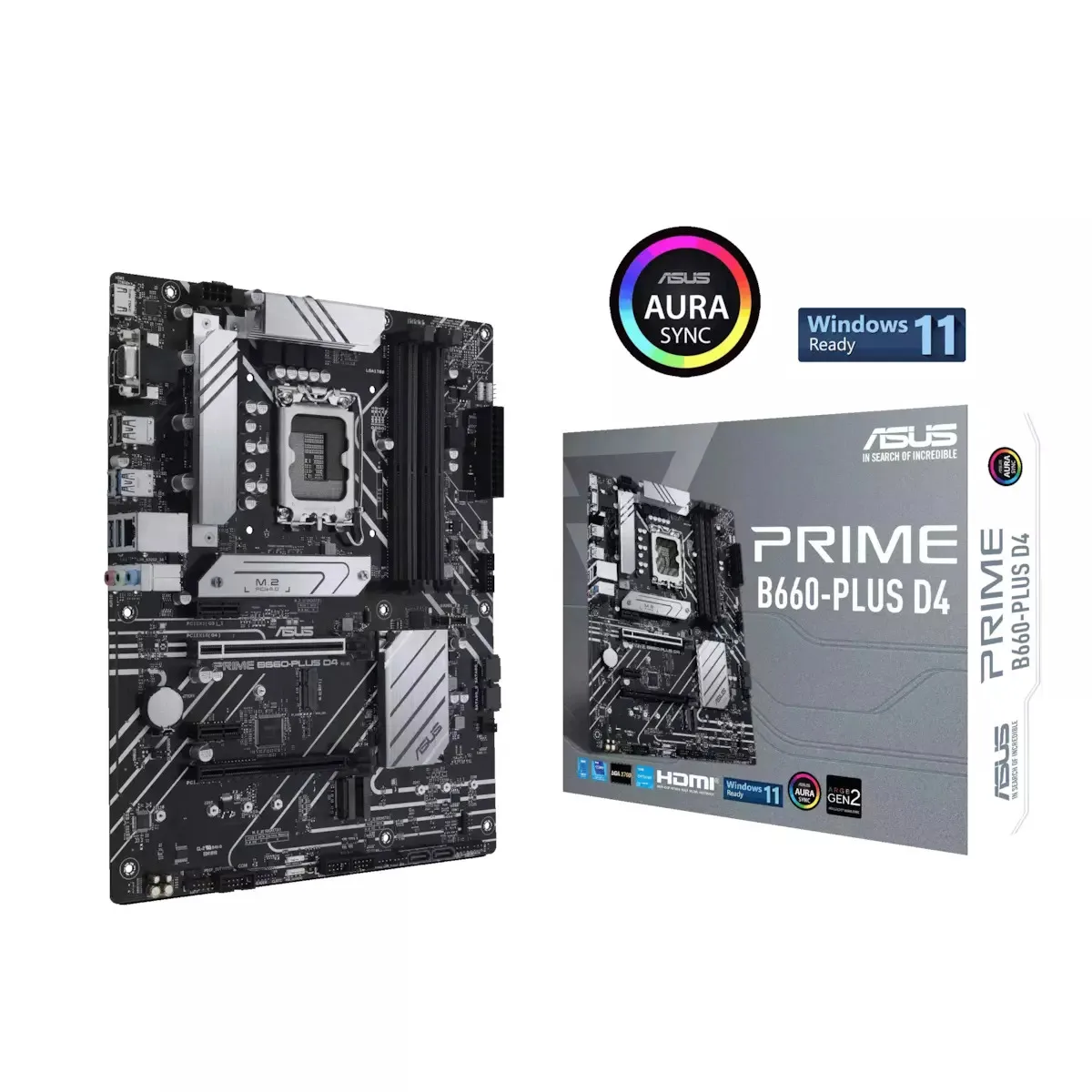 Asus Prime B660-Plus D4 Motherboard ATX με Intel 1700 Socket 90MB18X0-M0EAY0 - Image 1