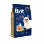Brit Premium By Nature Adult Ξηρά Τροφή χωρίς Γλουτένη για Ενήλικες Γάτες με Σολομό 1.5kg