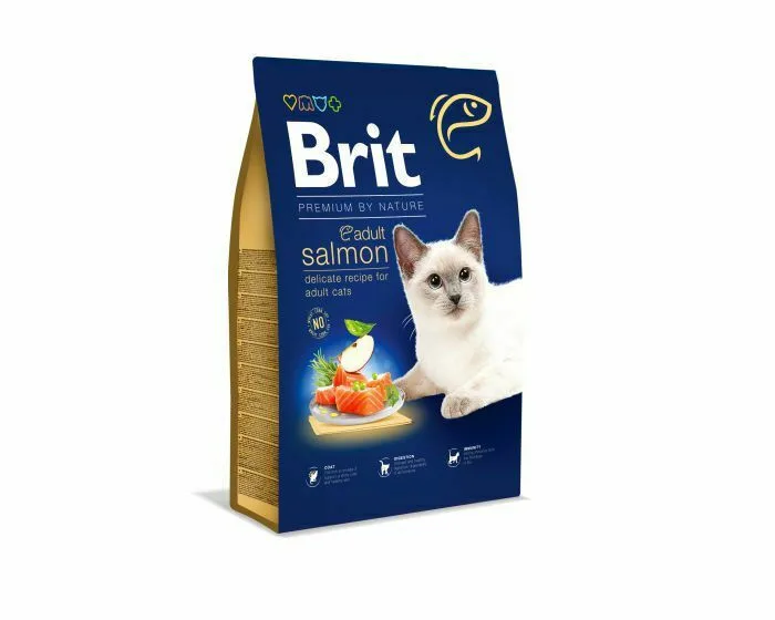 20220124132017_brit_premium_by_nature_adult_salmon_1_5kg Brit Premium By Nature Adult Ξηρά Τροφή χωρίς Γλουτένη για Ενήλικες Γάτες με Σολομό 1.5kg - Image 1