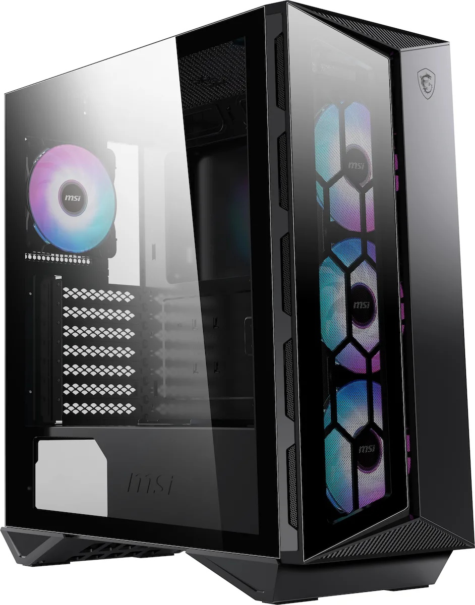 MSI MPG Gungnir 110R Gaming Midi Tower Κουτί Υπολογιστή με Πλαϊνό Παράθυρο και RGB Φωτισμό Μαύρο - Image 1