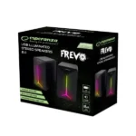 Esperanza EGS105 Ηχεία Υπολογιστή 2.0 με RGB Φωτισμό και Ισχύ 2.5W Μαύρα
