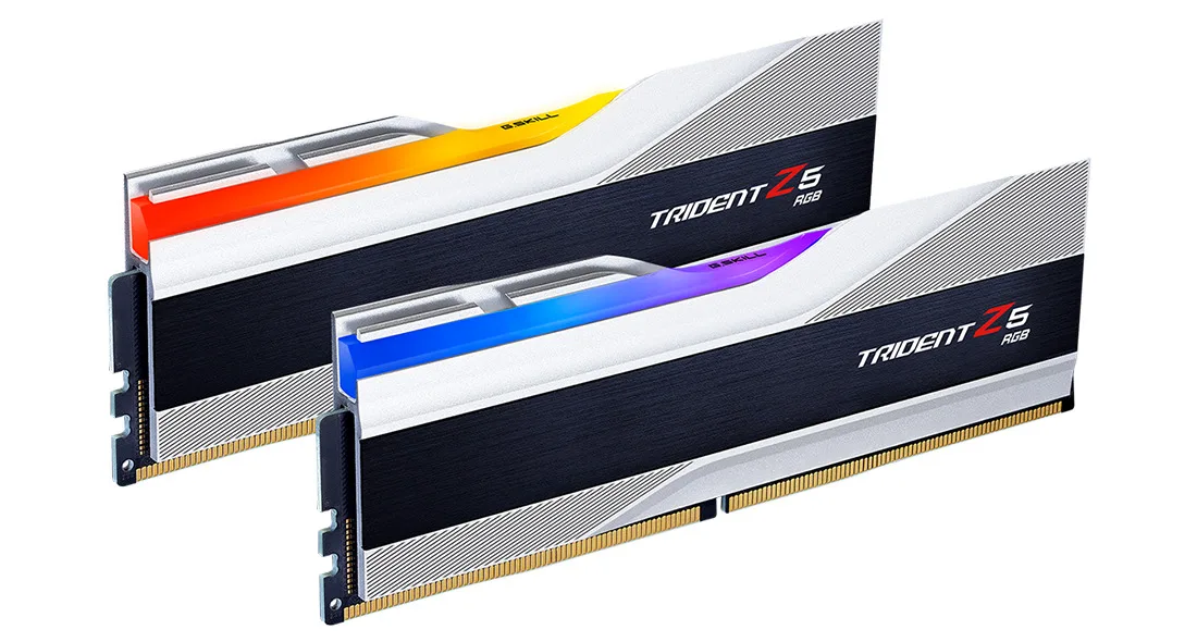 G.Skill Trident Z5 RGB DDR5 32GB RAM με 2x16GB Modules και Ταχύτητα 6400 για Desktop F5-6400J3239G16GX2-TZ5RS - Image 1