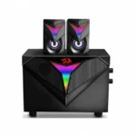 Redragon Toccata GS700 Ηχεία Υπολογιστή 2.1 με RGB Φωτισμό και Ισχύ 11W σε Μαύρο Χρώμα