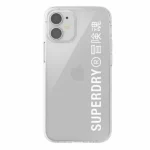 Superdry Snap Back Cover Σιλικόνης Διάφανο/Λευκό (iPhone 12 mini) 42593