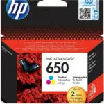 HP 650 Γνήσιο Μελάνι Εκτυπωτή InkJet Πολλαπλό (Color) (CZ102AE)