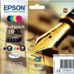 Epson 16XL Γνήσιο Πακέτο 4 Μελανιών Εκτυπωτή InkJet Κίτρινο / Κυανό / Ματζέντα / Μαύρο (C13T16364010 C13T16364012)