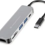 Conceptronic USB-C Docking Station με HDMI 4K PD Ασημί (DONN02G)