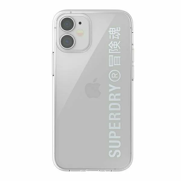 20220202112041_f063fae0 Superdry Snap Back Cover Σιλικόνης Ασημί (iPhone 12 mini) 42590 - Image 1