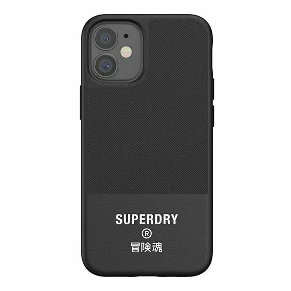 20220203092433_845e31ba Superdry Molded Canvas Back Cover Σιλικόνης / Υφασμάτινο Μαύρο (iPhone 12 mini) 42584 - Image 1