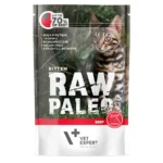 VetExpert Raw Paleo Kitten Beef Υγρή Τροφή για Ανήλικες Γάτες σε Φακελάκι με Μοσχάρι Διαίτης, χωρίς Γλουτένη 100gr