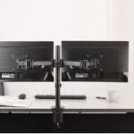 Newstar NM-D135DBLACK Βάση Γραφείου για 2 Οθόνες έως 27" με Βραχίονα