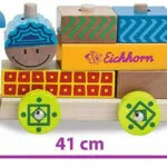 Eichhorn Τουβλάκια Τρενάκι Ξύλινα για 1+ Έτους 18τμχ 195027