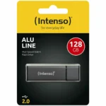 Intenso Alu Line Anthracite 128GB USB 2.0 Stick Γκρι