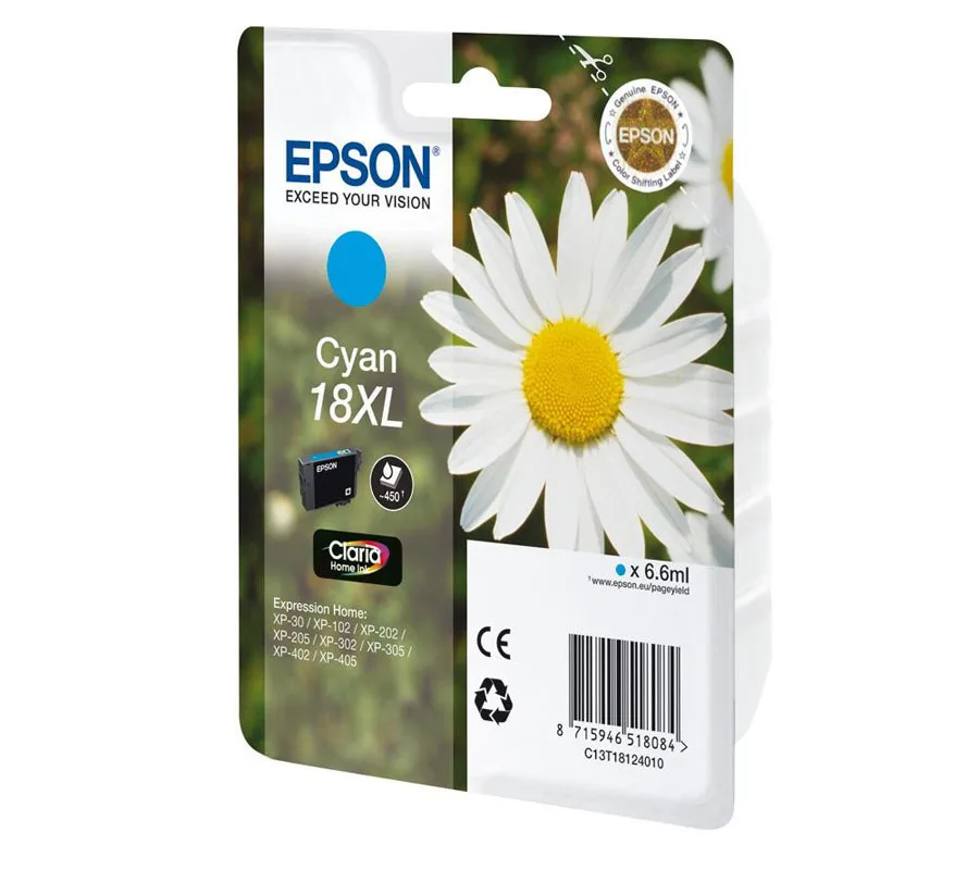 20220208132434_84f7afc1 Epson 18XL Γνήσιο Μελάνι Εκτυπωτή InkJet Κυανό (C13T18124010 C13T18124012) - Image 1